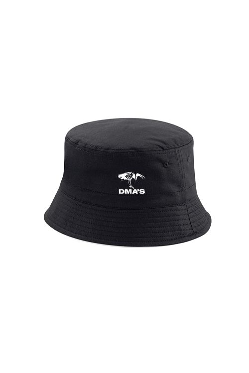 THE GLOW - Black Bucket Hat (White Ibis) by DMA'S