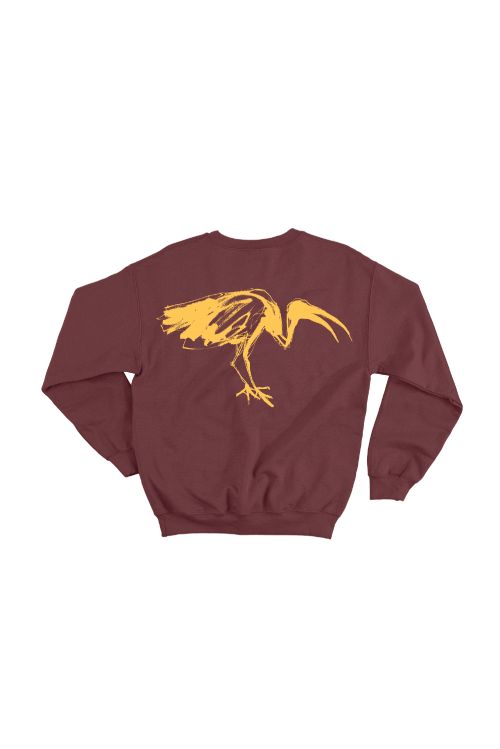 Backwards The Glow Maroon Crewneck by DMA'S