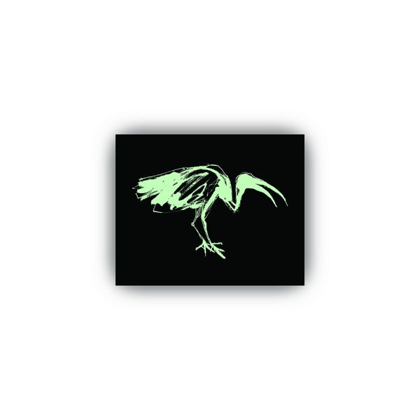 Glow in the dark Ibis Sticker