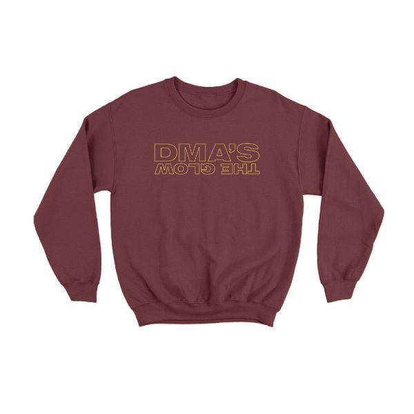 Backwards The Glow Maroon Crewneck